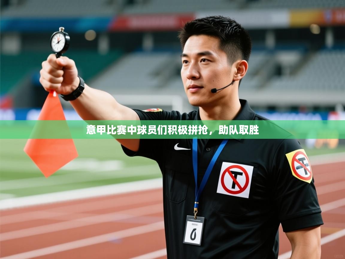 意甲比赛中球员们积极拼抢,助队取胜